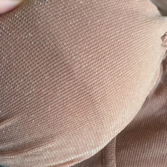 Sparkly apricot color body con dress small - Picture 8 of 10